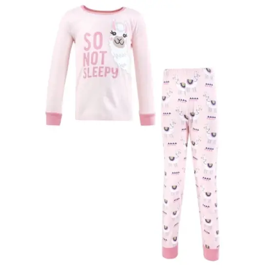 Hudson Baby Girl Cotton Pajama Set, Llama image {10}