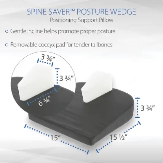 Core Products Spine Saver Posture Wedge &ndash; Black image {5}