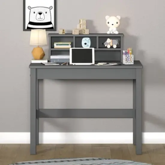 Logan Writing Desk Gray - Acme Furniture image {2}