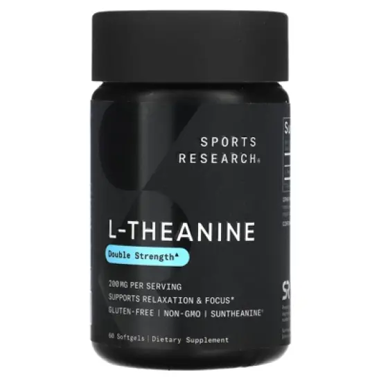 Sports Research L-theanine, 200 mg, 60 Softgels, Sports Nutrition Supplements image {3}