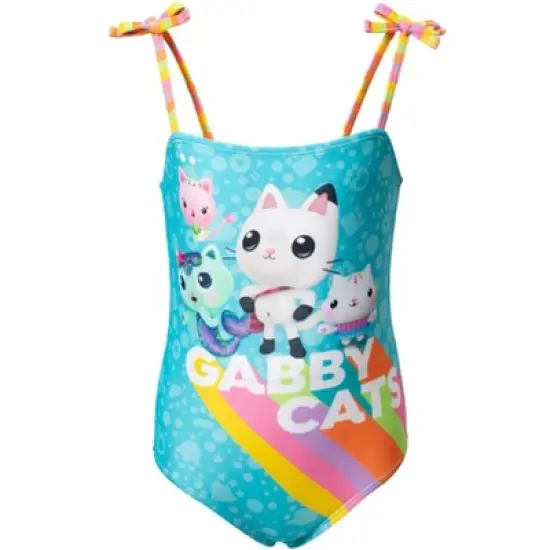 Dreamworks Gabby's Dollhouse Pandy Paws MerCat Girls One Piece Bathing Suit Toddler to Little Kid image {7}