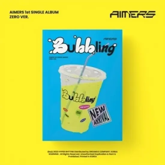 1st Single (Bubbling) (Zero Ver.) - Photo Book, CD-R, Lyrics Post Card, Sticker, Photo Card, Unit Photo Card, Photo Card Envelope, Free Drink Coupon, image {1}