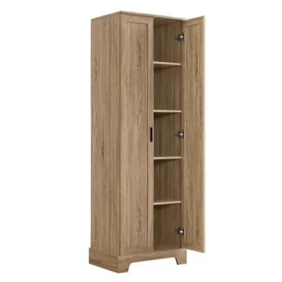 Storage Cabinet with Two Doors and Adjustable Shelf For Bathroom And Office - ModernLuxe image {3}