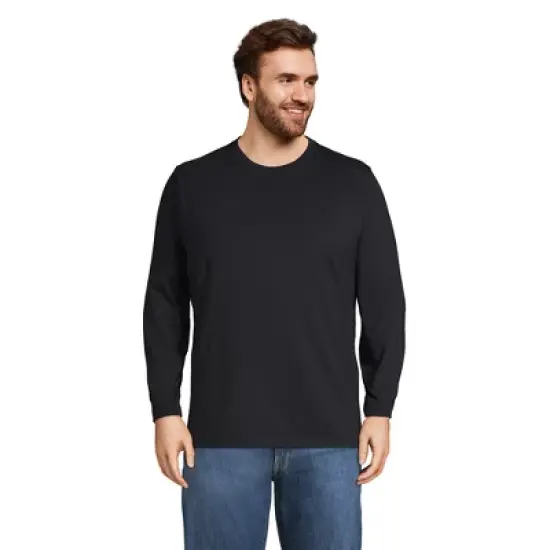 Lands' End Men's Super-T Long Sleeve T-Shirt image {3}
