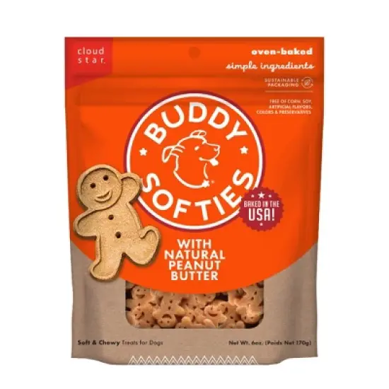 Buddy Biscuits Peanut Butter Soft and Chewy Dog Treats - 6oz image {11}