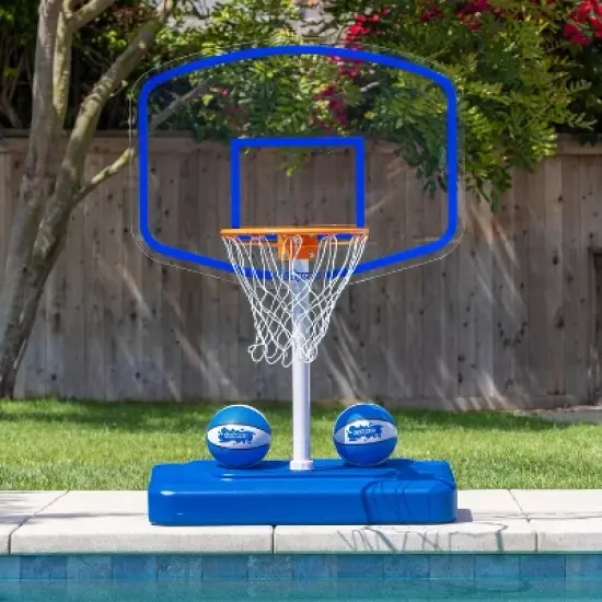 GoSports Splash Hoop ELITE Pool Basketball Hoop with Premium Acrylic Backboard and Water Weighted Base image {1}