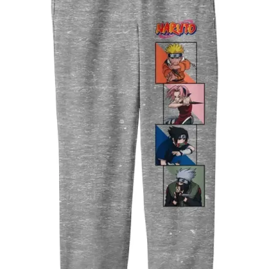 Naruto Classic Characters Youth Heather Gray Graphic Sweats image {1}