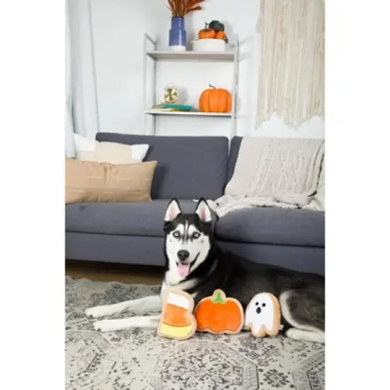 Midlee Boo Sugar Cookie Halloween Plush Dog Toys image {2}