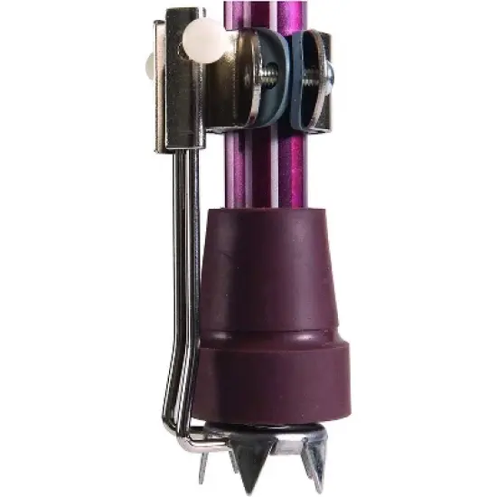 DMI Retractable 5 Prong Attachment Tip for Snow and Ice to Assist with Grip, can be Used on Canes, Crutches or Walkers, 1 Each image {3}