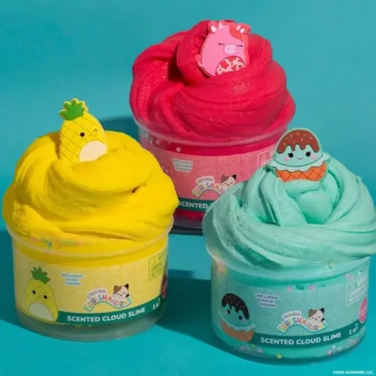 Squishmallows Slimygloop Scented Slime Dome Jar - Yellow Pineapple image {4}