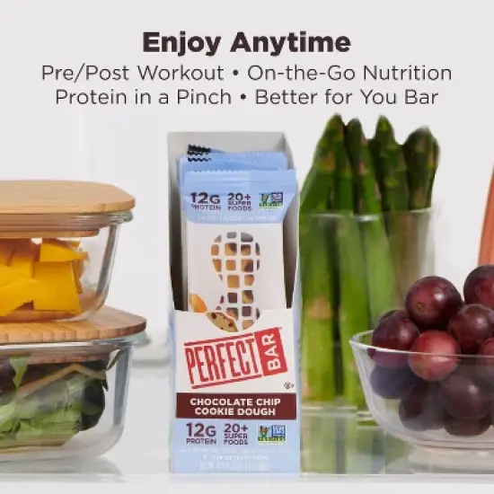 Perfect Bar Chocolate Chip Cookie Dough Refrigerated Protein Bars - 8.7oz/4ct image {6}
