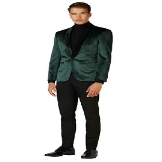 OppoSuits Deluxe Men's Blazer - Velvet Dinner Jackets image {2}