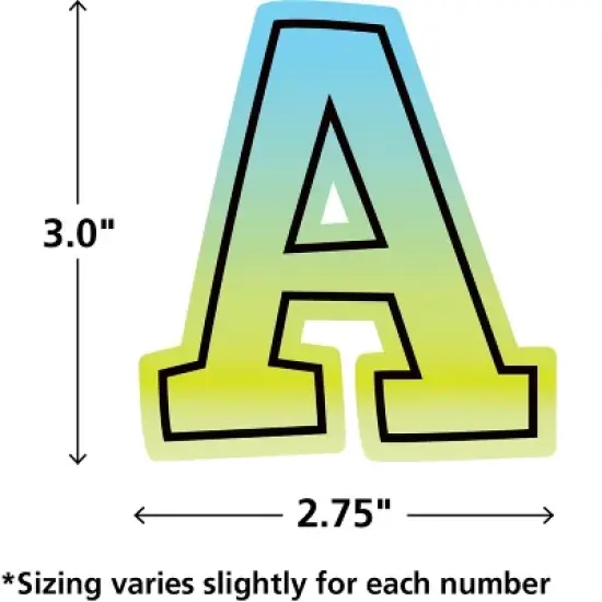 Teacher Created Resources&reg; Brights 4Ever Bold Block 3" Magnetic Letters, 55 Pieces image {1}