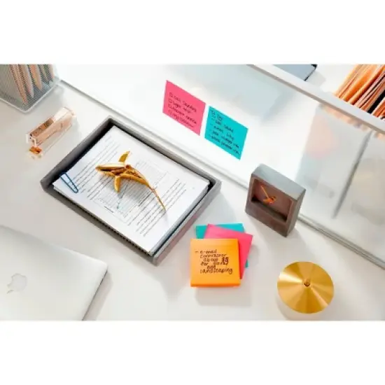 Post-it Super Sticky Lined Notes, 4 x 4 Inches, Miami Colors, 6 Pads with 90 Sheets image {2}