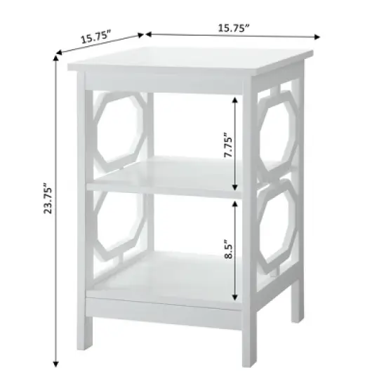 Omega End Table with Shelves - Breighton Home image {4}