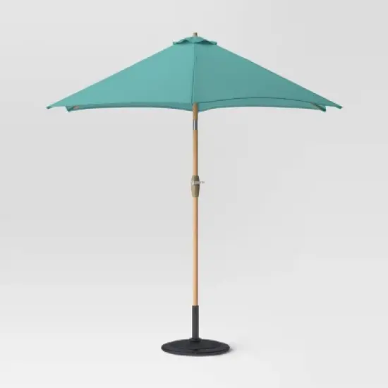9'x9' Market Patio Umbrella - Light Wood Pole - Threshold&trade; image {20}
