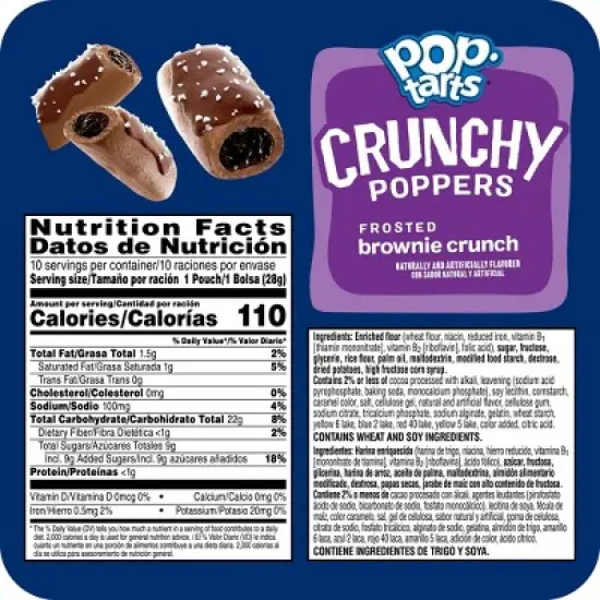 Pop-Tarts Crunchy Poppers Frosted Brownie Crunch - 10ct / 10oz image {7}