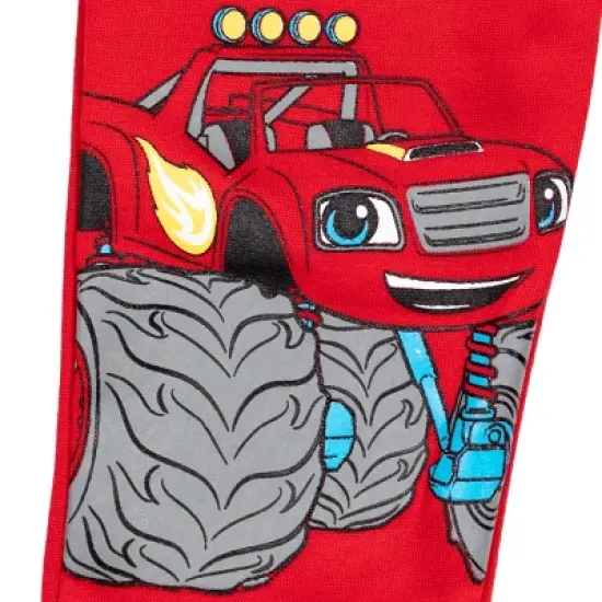 Blaze and the Monster Machines Toddler Boys Fleece Pullover Hoodie Pant Set Gray/Red  image {5}