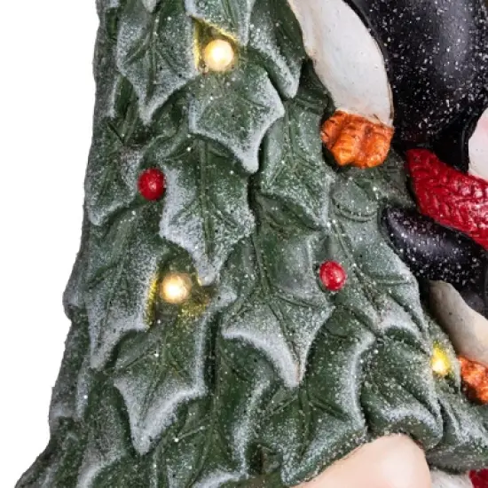 Northlight Lighted Gnome with Penguins Christmas Decoration -17" - Clear LED Lights image {8}