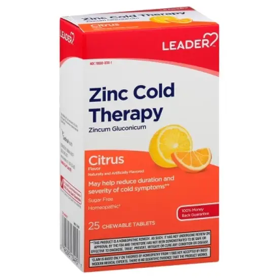 Leader Zinc Cold Therapy Lozenges, 25 Ct image {7}
