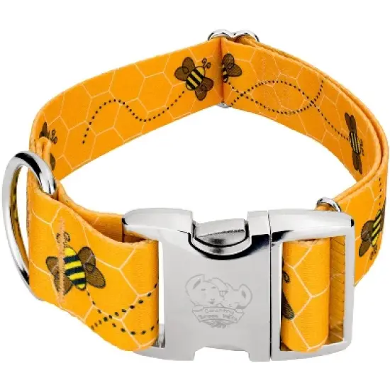 Country Brook Petz 1 1/2 Inch Premium Busy Bee Dog Collar image {5}
