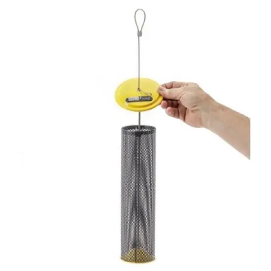 Bird's Choice Magnet Mesh Nyjer Feeder- Yellow: Steel Construction, Weather-Resistant, 1.5 lbs Capacity image {2}