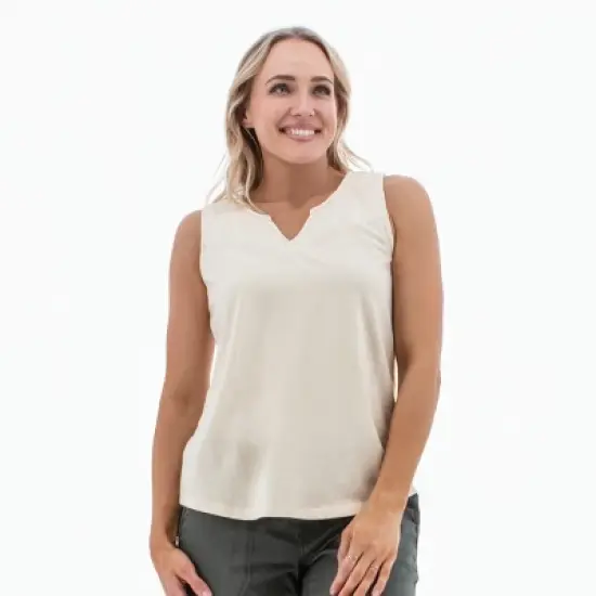 Aventura Clothing Women's Cherie Split Neck Tank Top image {7}