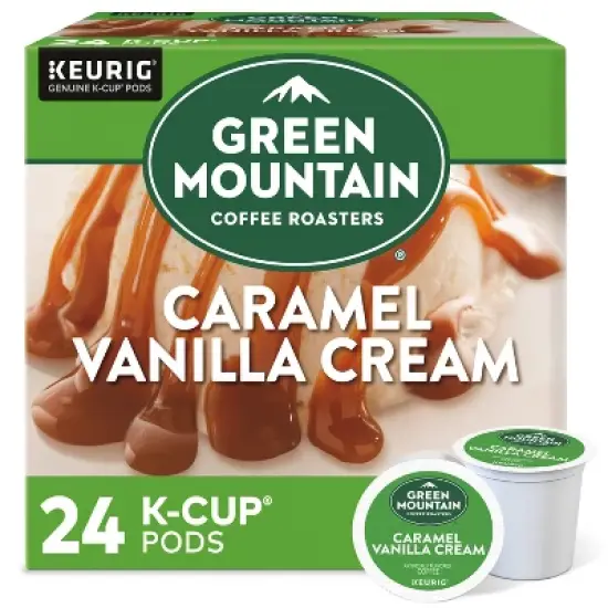 Green Mountain Caramel Vanilla Cream Flavored Keurig K-Cup Light Roast Coffee Pods image {14}