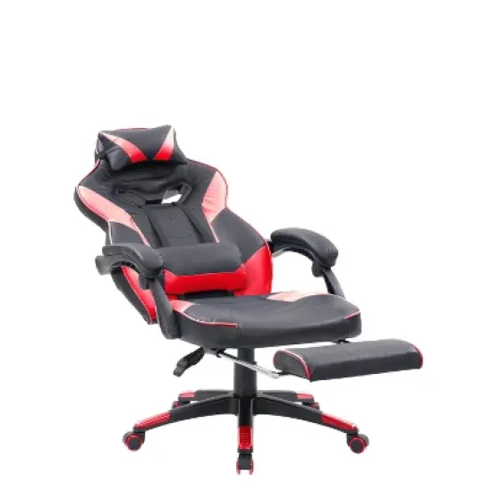 Doom Gaming Chair Black and Red - CorLiving image {3}