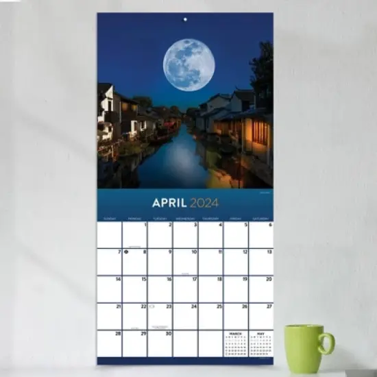 TF Publishing 2024 Wall Calendar 12"x12" Moons image {2}