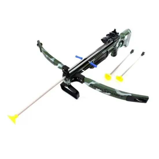 Insten Military Crossbow Playset with 3 Suction Cup Arrows & 30" Scope, Camouflage Toys for Kids image {2}