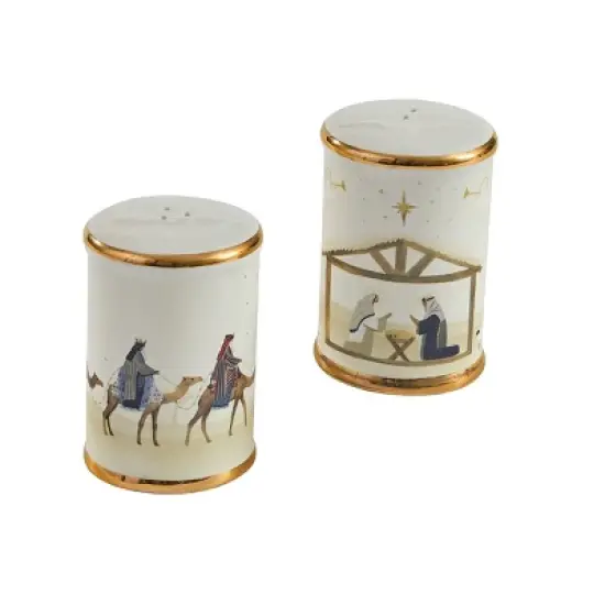 Split P Away In a Manger Salt & Pepper Set of 2 image {3}