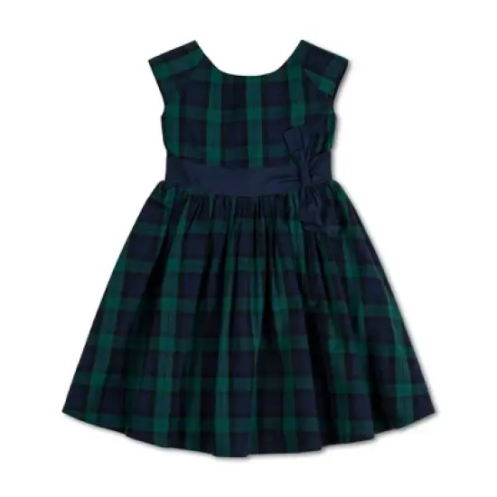 Hope & Henry Girls' Cap Sleeve Party Dress with Bow Sash, Toddler image {10}
