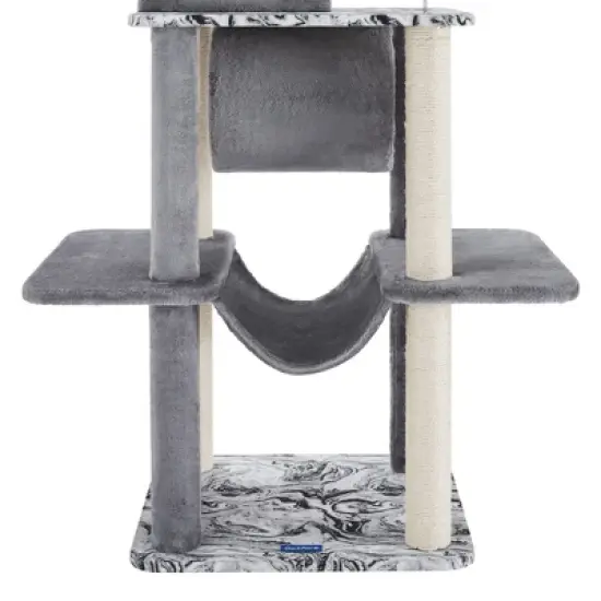 Sam's Pets Dazzle 59"  Cat Scratching Tree In Gray image {6}