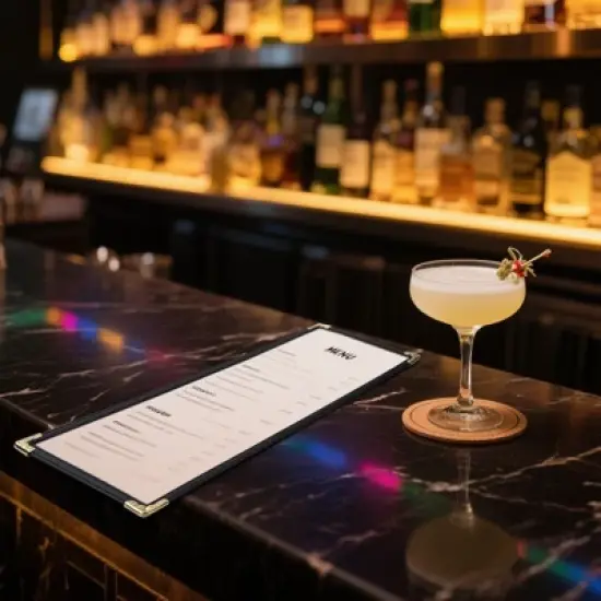 WeChef 30 Pcs 4.25 x 14" Restaurant Menu Covers Single Page 2 View Menu Sleeves Double-Stitched Edge PVC for Wine List image {8}