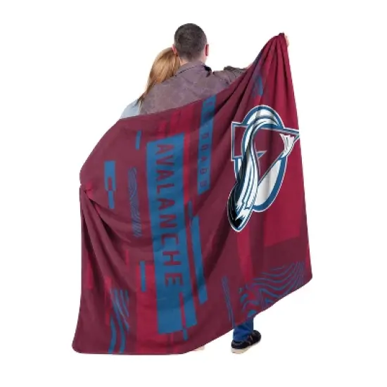 NHL Colorado Avalanche Digitized 60 x 80 Raschel Throw Blanket image {2}