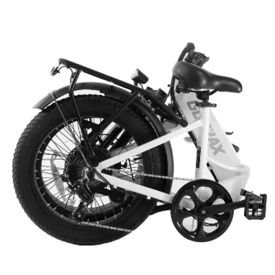 GOTRAX Adult F2 20" Step Through Electric Folding Bike - White image {7}