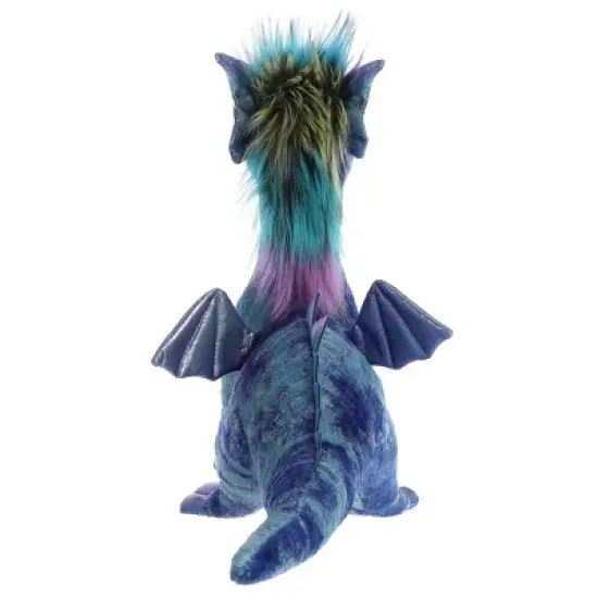 Aurora Luxe Boutique 17" Zion Dragon Blue Stuffed Animal image {3}