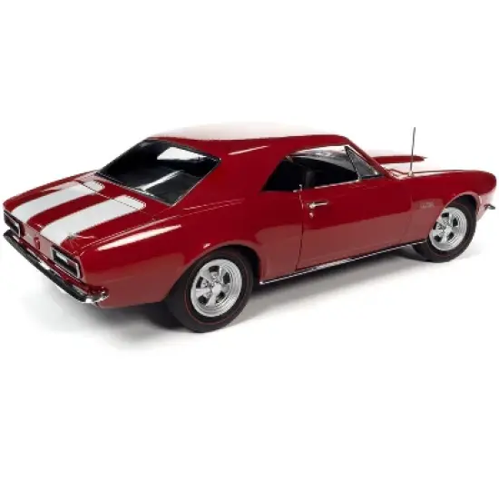 1967 Chevrolet Camaro Z/28 Nickey Hardtop Bolero Red with White Stripes "Muscle Car & Corvette Nationals" (MCACN) 1/18 Diecast Model Car by Auto World image {4}