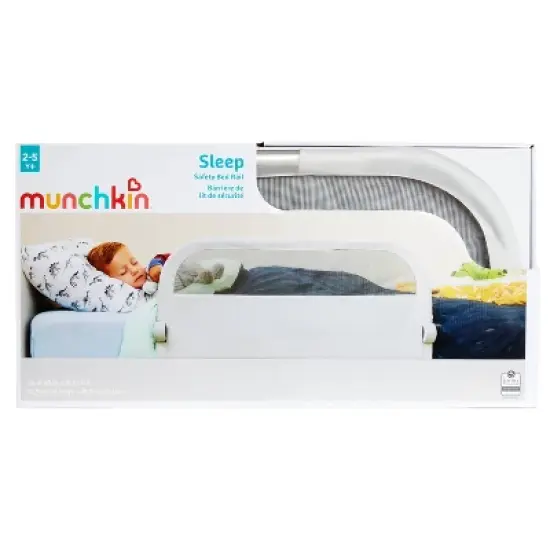 Munchkin Sleep Toddler Bed Rail, Fits Twin, Full and Queen Size Mattresses - Gray image {4}