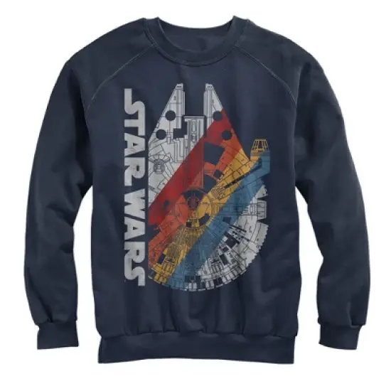 Men's Star Wars Millennium Falcon Rainbow Sweatshirt image {3}