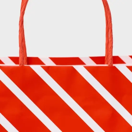 XL Gift Bag Red with White Lines - Spritz&trade; image {2}