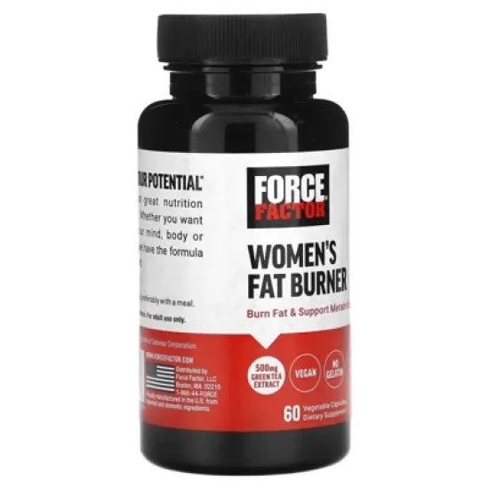 Force Factor Women's Fat Burner, 60 Vegetable Capsules image {3}