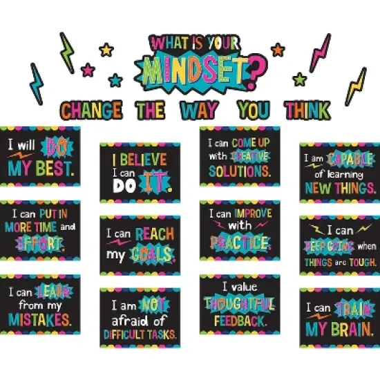 Teacher Created Resources What is Your Mindset? Bulletin Board Display Set (TCR8882) image {1}