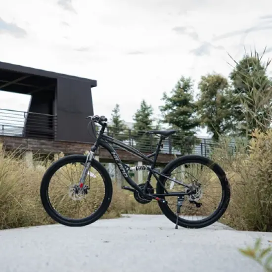 HILAND Full Suspension 26 Inch Men's Mountain Bike, 21-Speed, Adult MTB for Men & Women image {1}