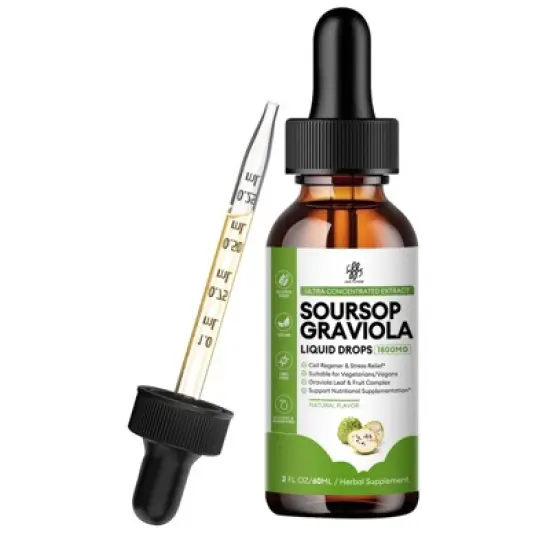 MM iMatchme Soursop Graviola Liquid Drop for Cell Support & Regeneration, Immune Boost, Herbal Goodness, Sugar/Gluten Free, 2 Fl Oz image {7}