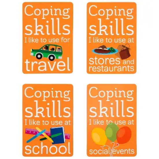 Coping Skills for Kids Coping Cue Cards Processing Deck image {2}