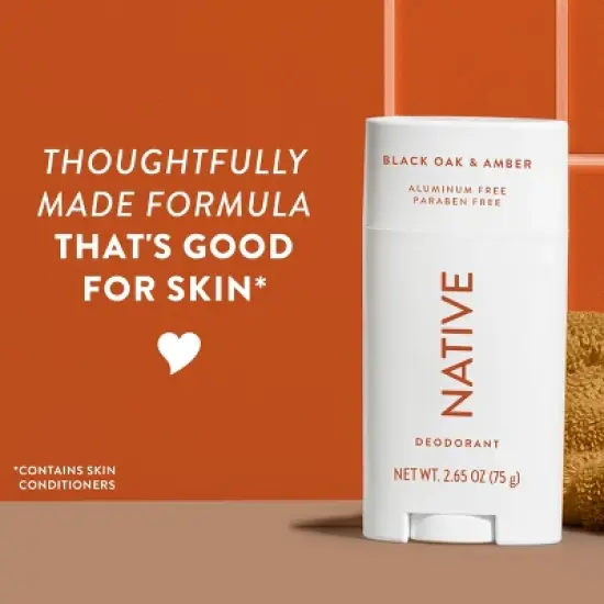 Native Solid Deodorant for Men & Women - Blood Orange & Clove - Aluminum-Free 2.65oz image {5}