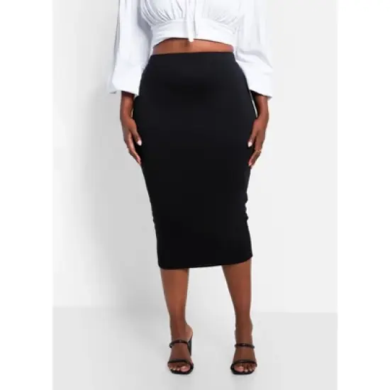 Rebdolls Women's Essential Midi Bodycon Skirt image {2}