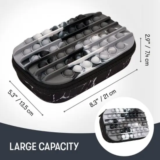 ZIP & POP Pencil Case for Kids, Fidget Storage Pencil Box image {3}